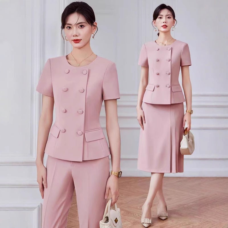 Summer Thin Suit Suit Women'S Work Suit Slim Fit El Reception Work Clothes Business Suit Women'S Dress Formations - Image 4